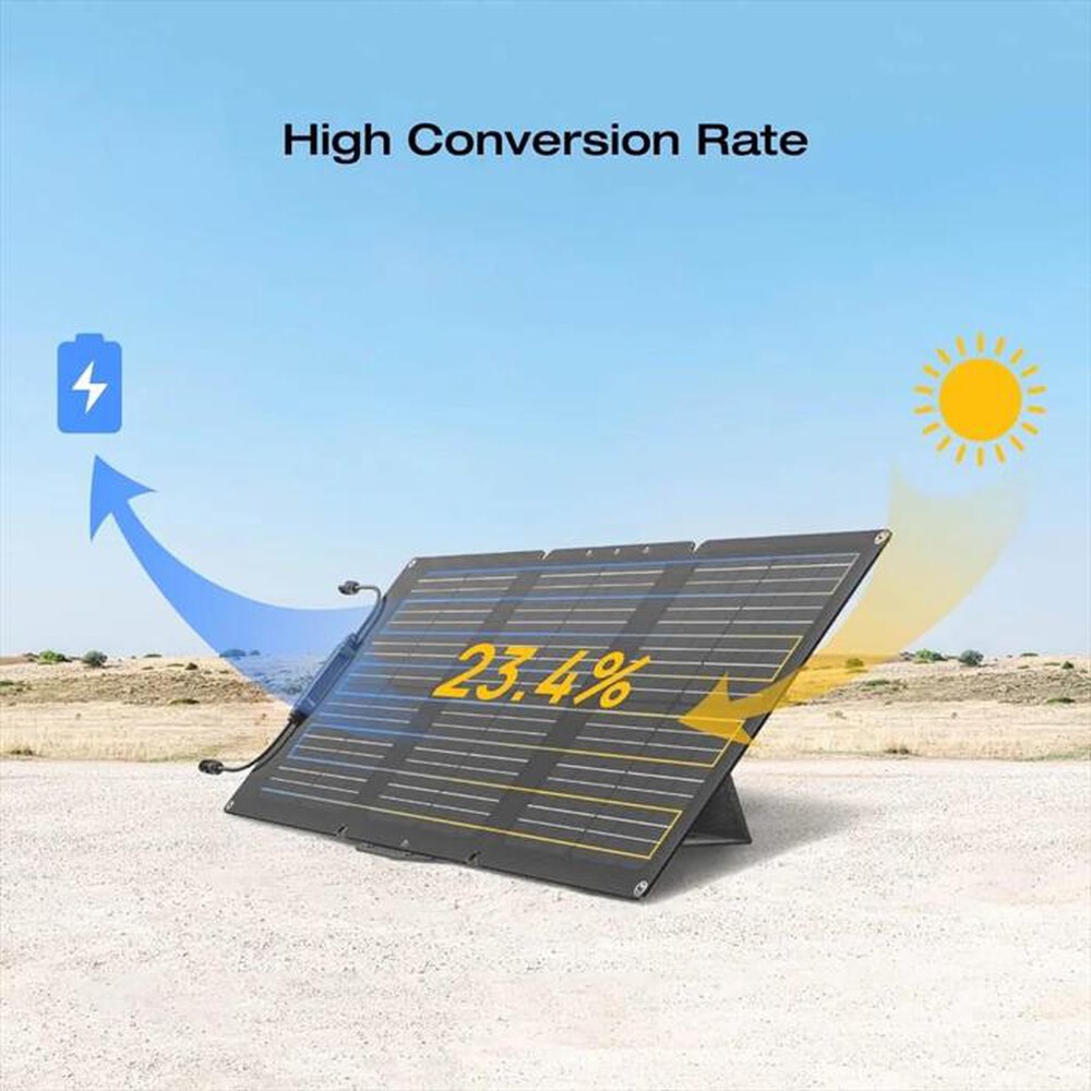 "ECOFLOW - PANNELLO SOLARE 60W - TYPE-C-Nero"