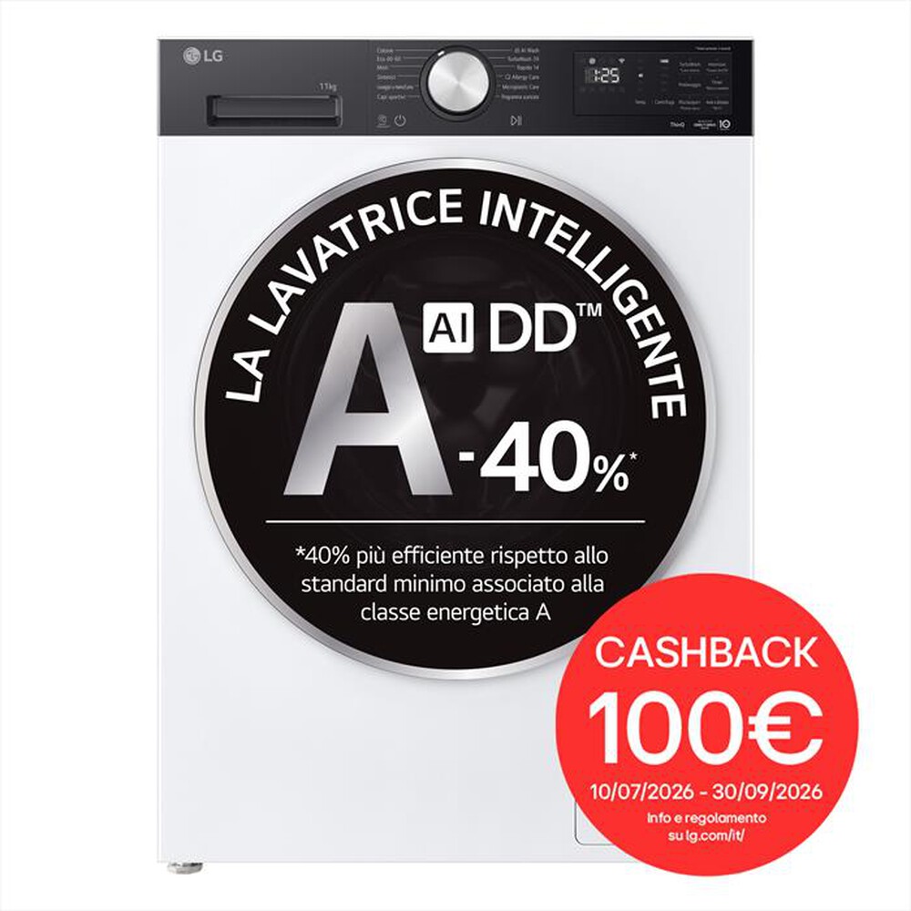 Immagine del prodotto LG - Lavatrice F4NX5009TKC 9Kg Classe A-Bianco
