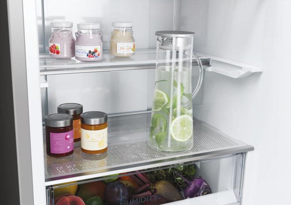 "HAIER - Frigorifero combinato HDPW5620BNPK Classe B 409 lt-Acciaio inox"