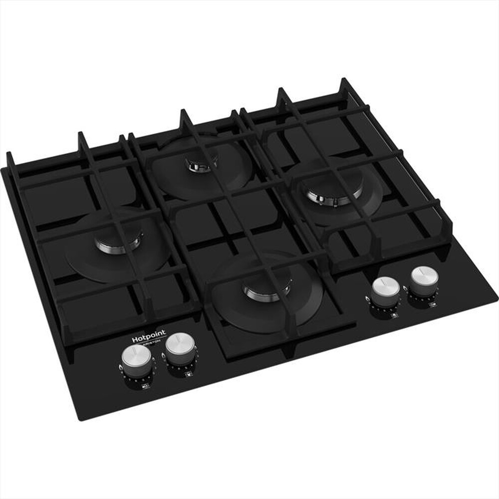 "HOTPOINT ARISTON - Piano cottura a gas HAGS 61F/BK HOB OA 4 fuochi"