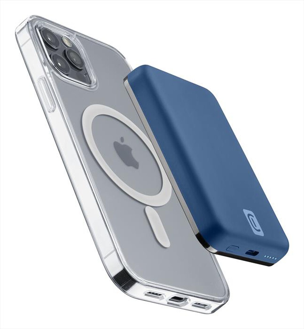 "CELLULARLINE - Power Bank PBMAGSFCOL5000WIRB-Blu"