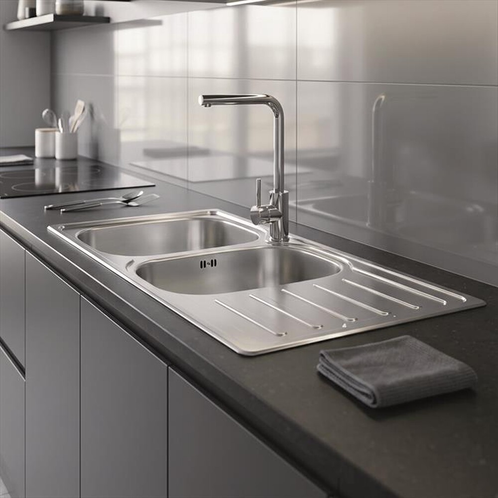 Immagine del prodotto GLEM GAS - Lavello 2 vasche MET162SX-Inox