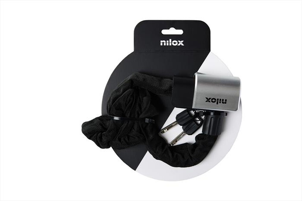 "NILOX - Lucchetto a catena NXPLCHAINLOCK-Nero/Acciao"