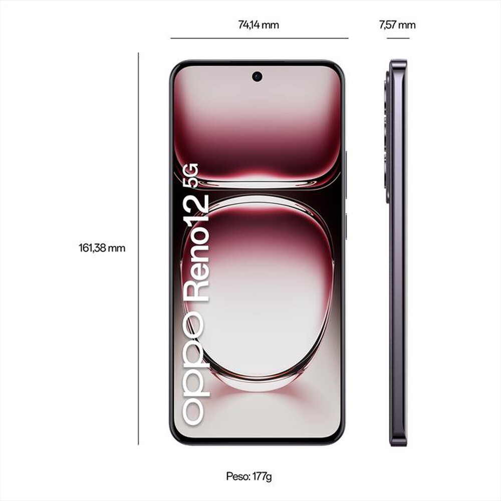 Immagine del prodotto VODAFONE - OPPO RENO 12 5G 256GB-BLACK BROWN