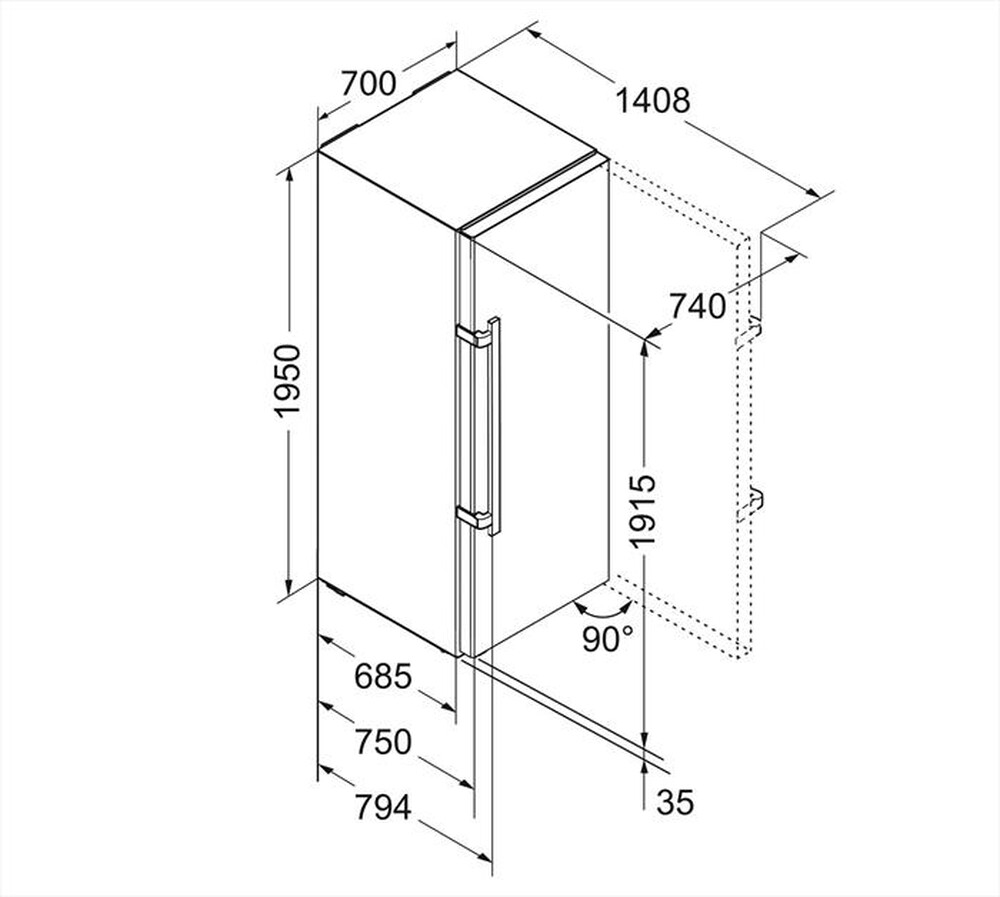 "LIEBHERR - Congelatore verticale GN     5235-21 Classe D"