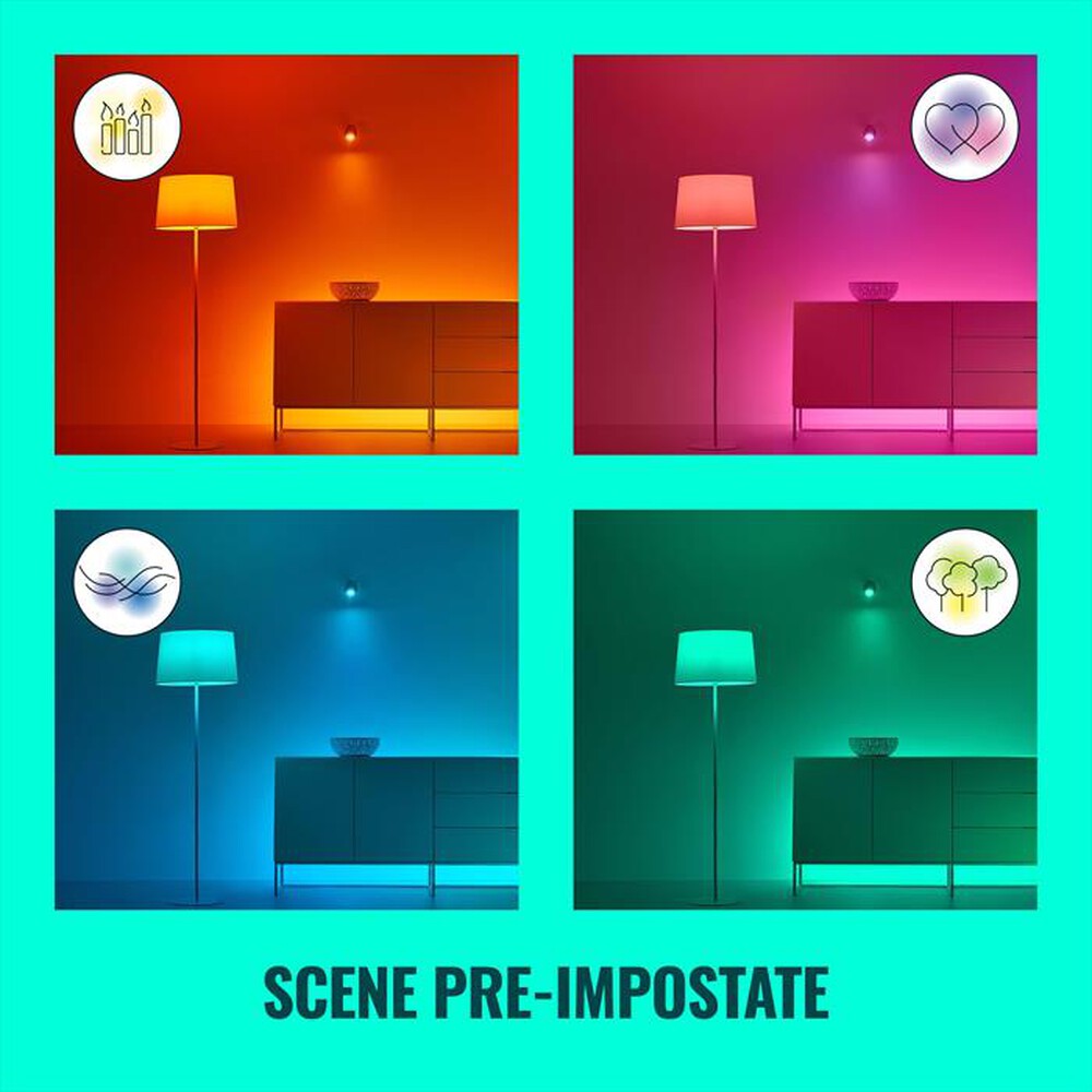 "WIZ - COLOR AMBIENCE LIGHTSTRIP 4M-Luce bianca e colorata"