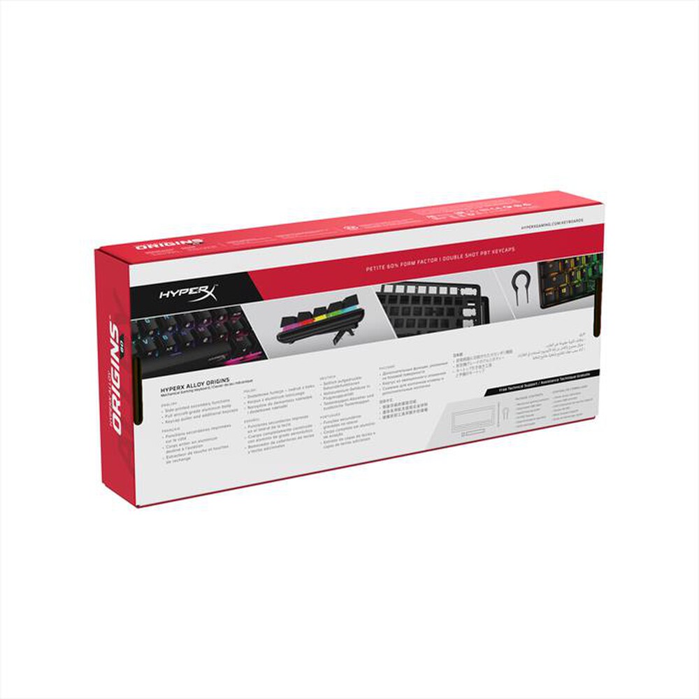 "HYPERX - Tastiera gaming ALLOY ORIGINS 60 (LAYOUT INGLESE)-Nero"