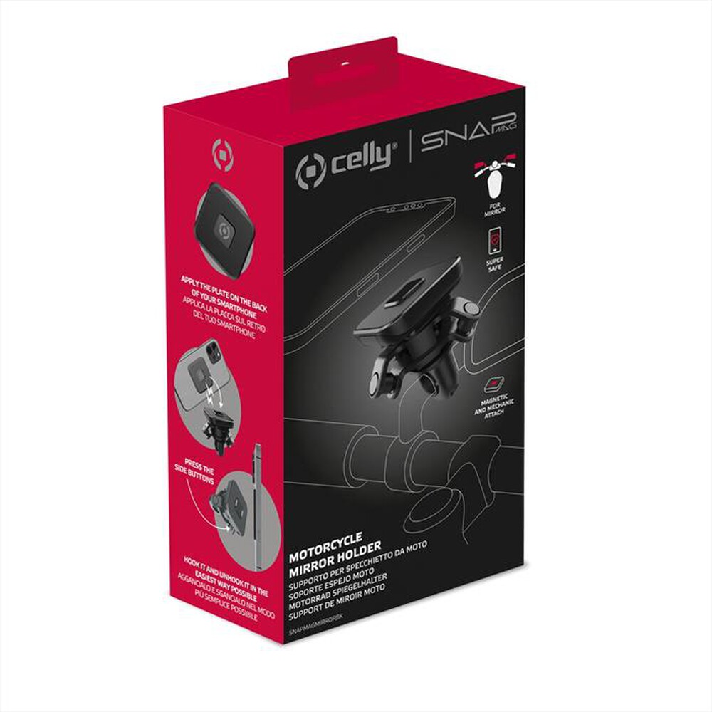 Immagine del prodotto CELLY - SUPPORTO TELEFONO PER SPECCHIETTO-NERO
