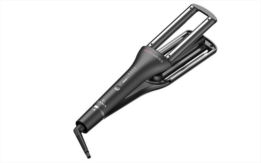"GAMA - Ferro per capelli SALON WAVES SILK CHROME-Nero"