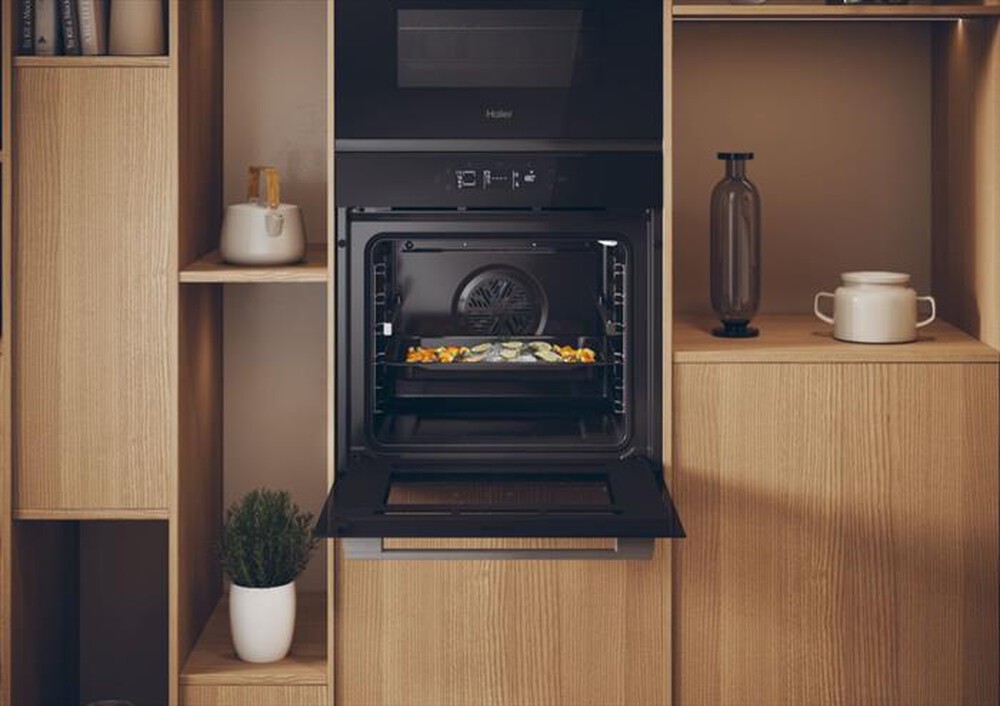 "HAIER - Forno elettrico incasso H6 ID25G3YTX Classe A-Black,Stainless steel"