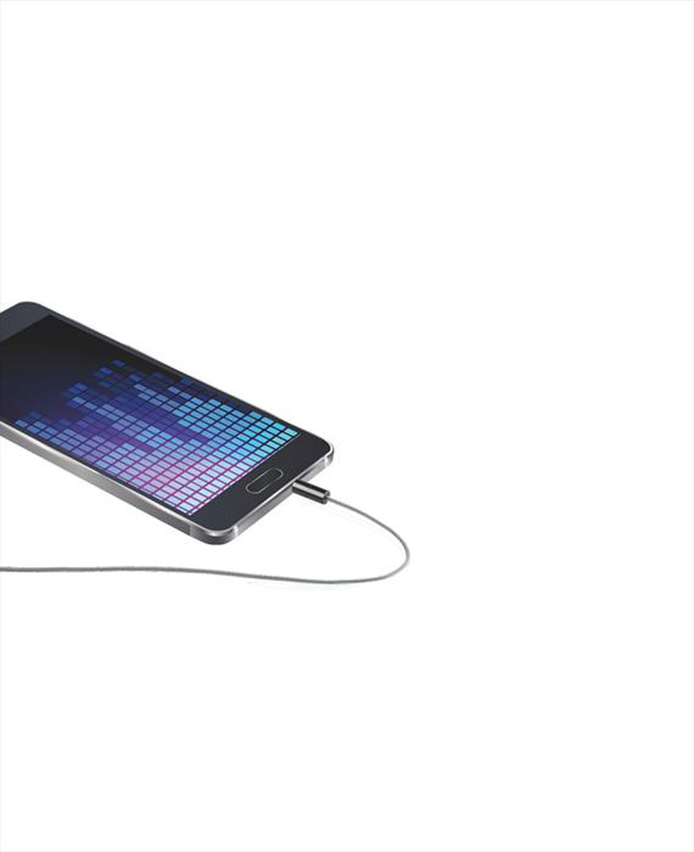 "CELLULARLINE - AUXMUSICABLE35D Cavo Stereo 3.5-Grigio"