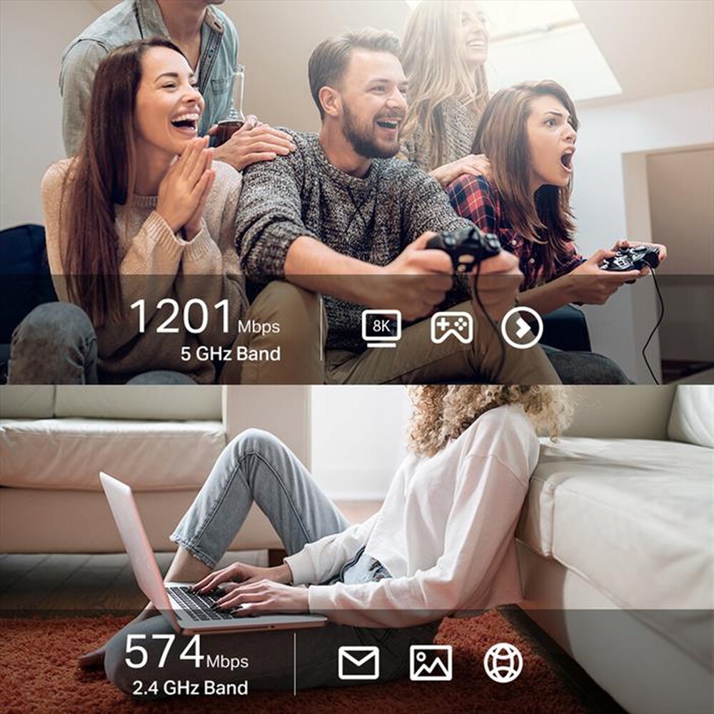 Immagine del prodotto TP-LINK - AX1800 HIGH GAIN WI-FI DUAL BAND USB ADAPTER