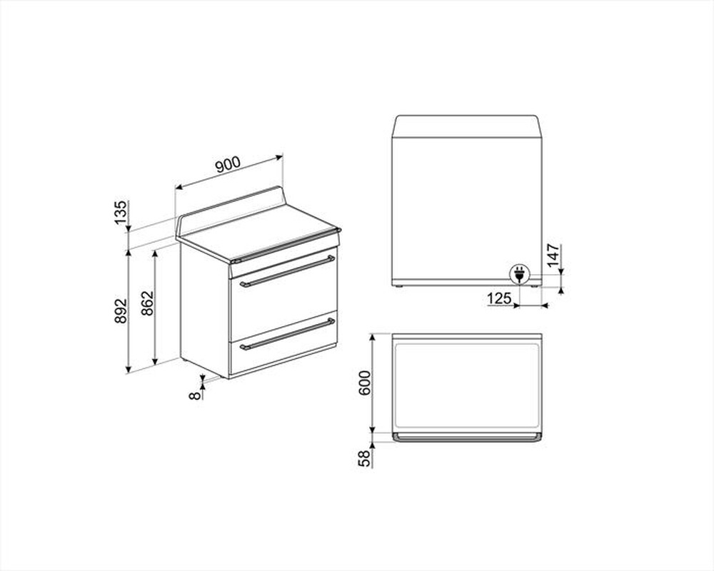 Immagine del prodotto SMEG - Cucina elettrica TR90IX9-1 Classe A