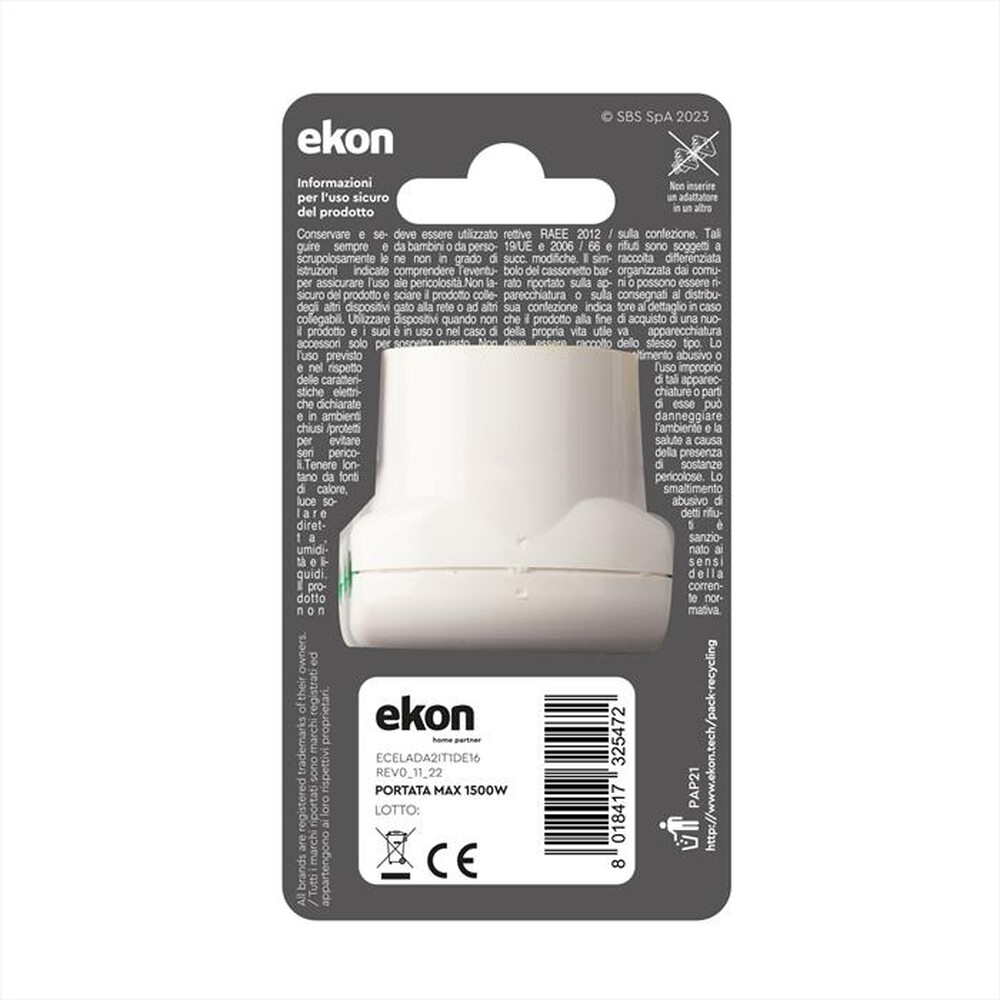 Immagine del prodotto EKON - ECELADA2IT1DE16-Bianco