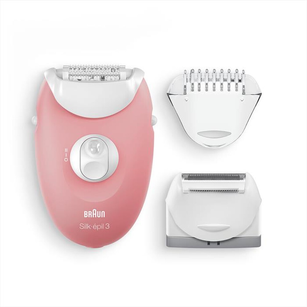 "BRAUN - Silk-épil 3 SE 3-440-Bianco/Rosa"
