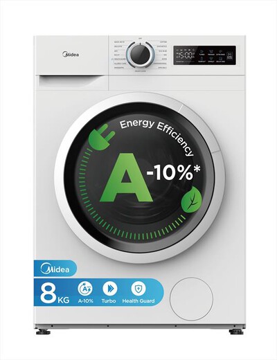 MIDEA - Lavatrice MF110W80BA10/W-IT 8 Kg Classe A-Bianco