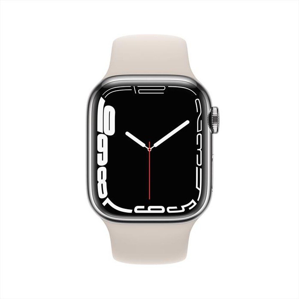 "APPLE - Watch Series 7 GPS+Cellular 41mm Acciaio Arg-Cinturino Sport Galassia"