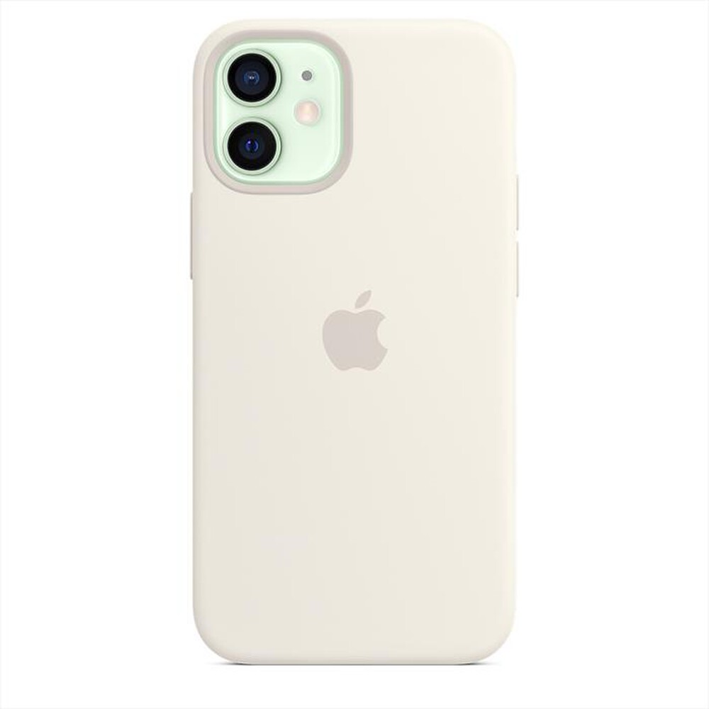 "APPLE - Custodia MagSafe in silicone per iPhone 12 Mini-Bianco"