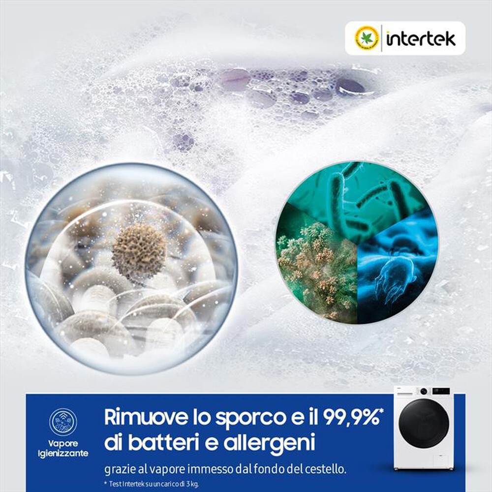 Immagine del prodotto SAMSUNG - Lavasciuga WD90DG5B15BEET 9/6 Kg Classe A-bianca con obl&ograve; e display nero