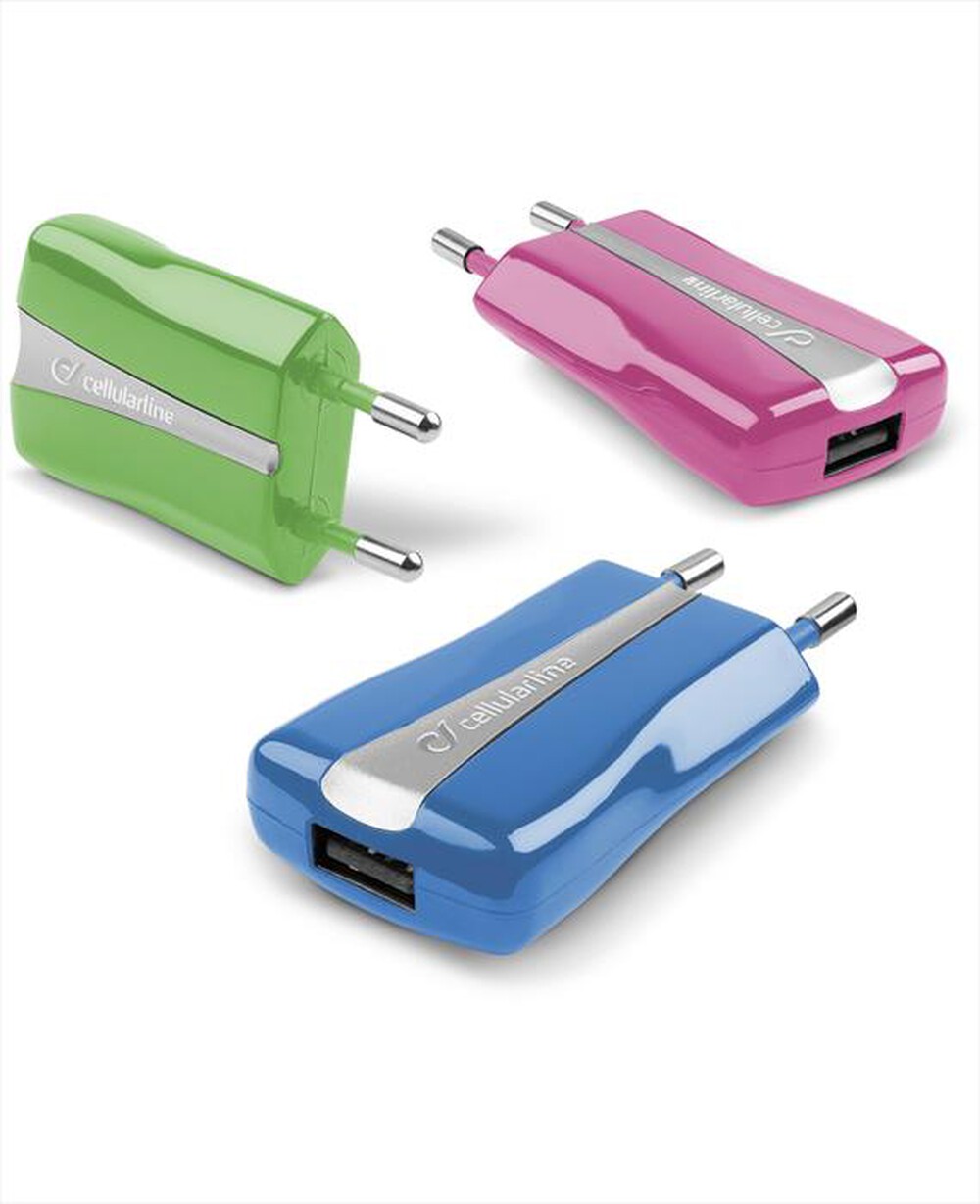 Immagine del prodotto CELLULARLINE - USB Compact Charger ACHUSBCOMPACTCG-Verde