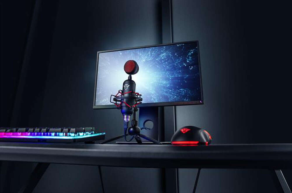 "TRUST - GXT244 BUZZ STREAMING MICROPHONE-Black/Red"