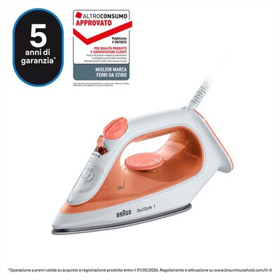 BRAUN - FERRO A VAPORE TEXSTYLE 1 SI1009OR-Arancione