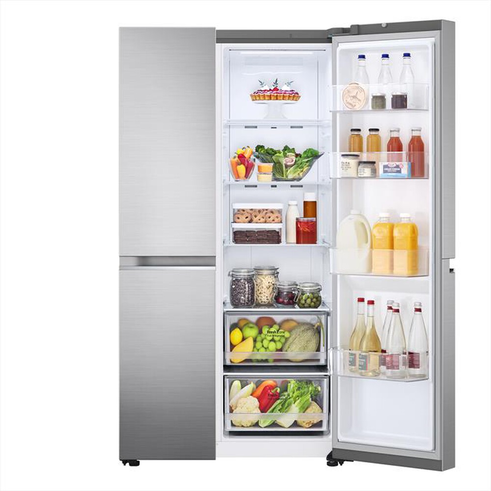 "LG - Frigorifero side by side GSBV70PZTE Classe E-Acciaio inossidabile"