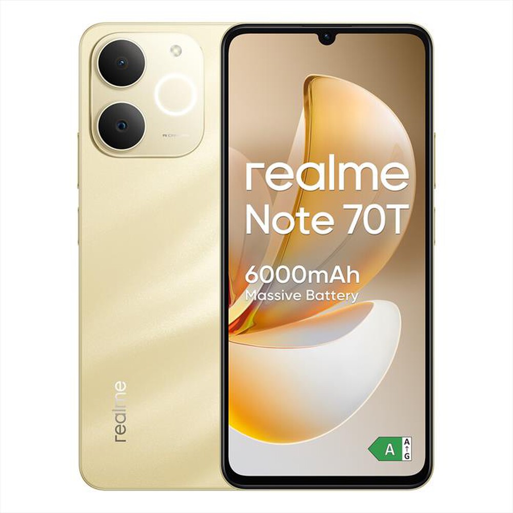 Immagine del prodotto REALME - Smartphone REALME NOTE 70T (128GB+4GB)-BEACH GOLD