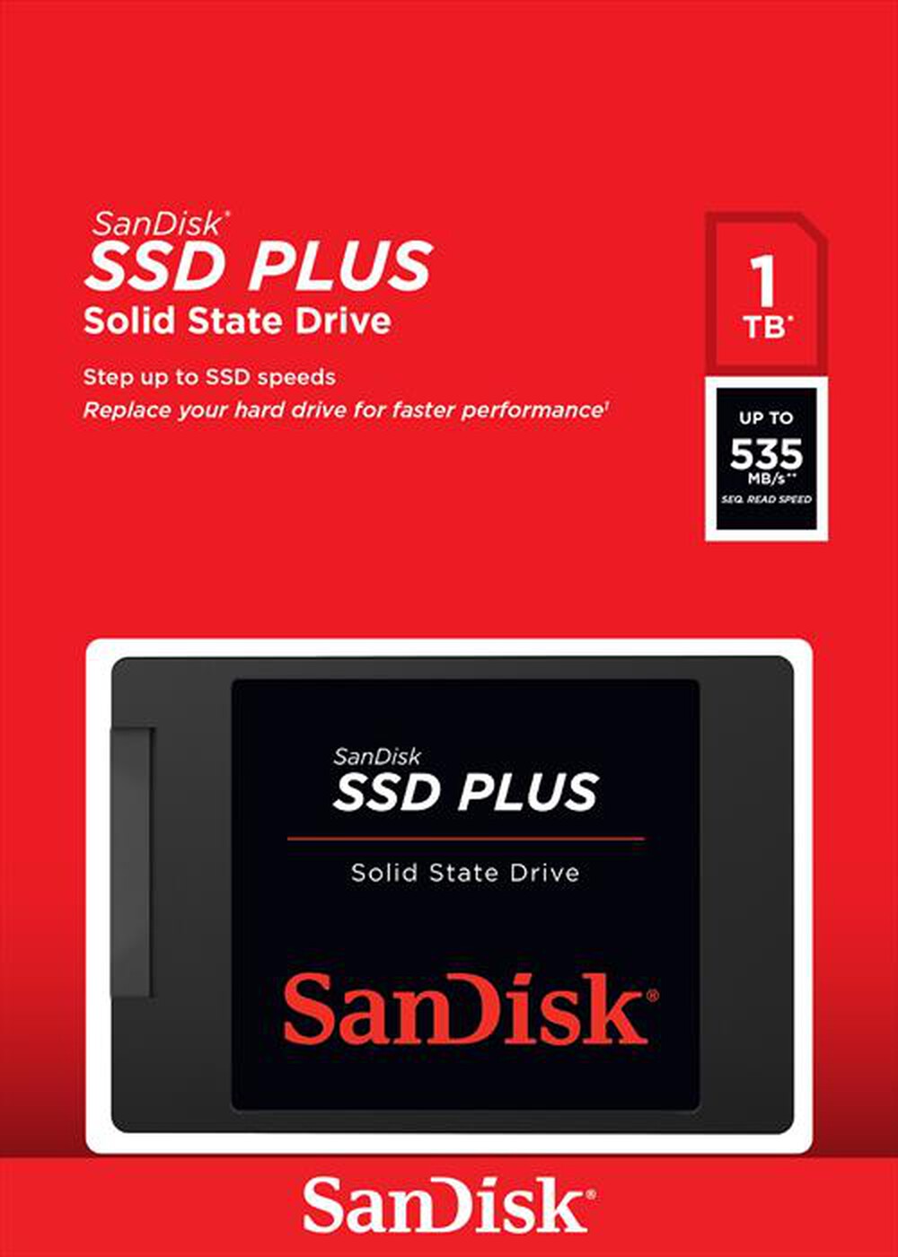 "SANDISK - SSD INTERNA PLUS 1TB (535MB/S LETTURA, 350"
