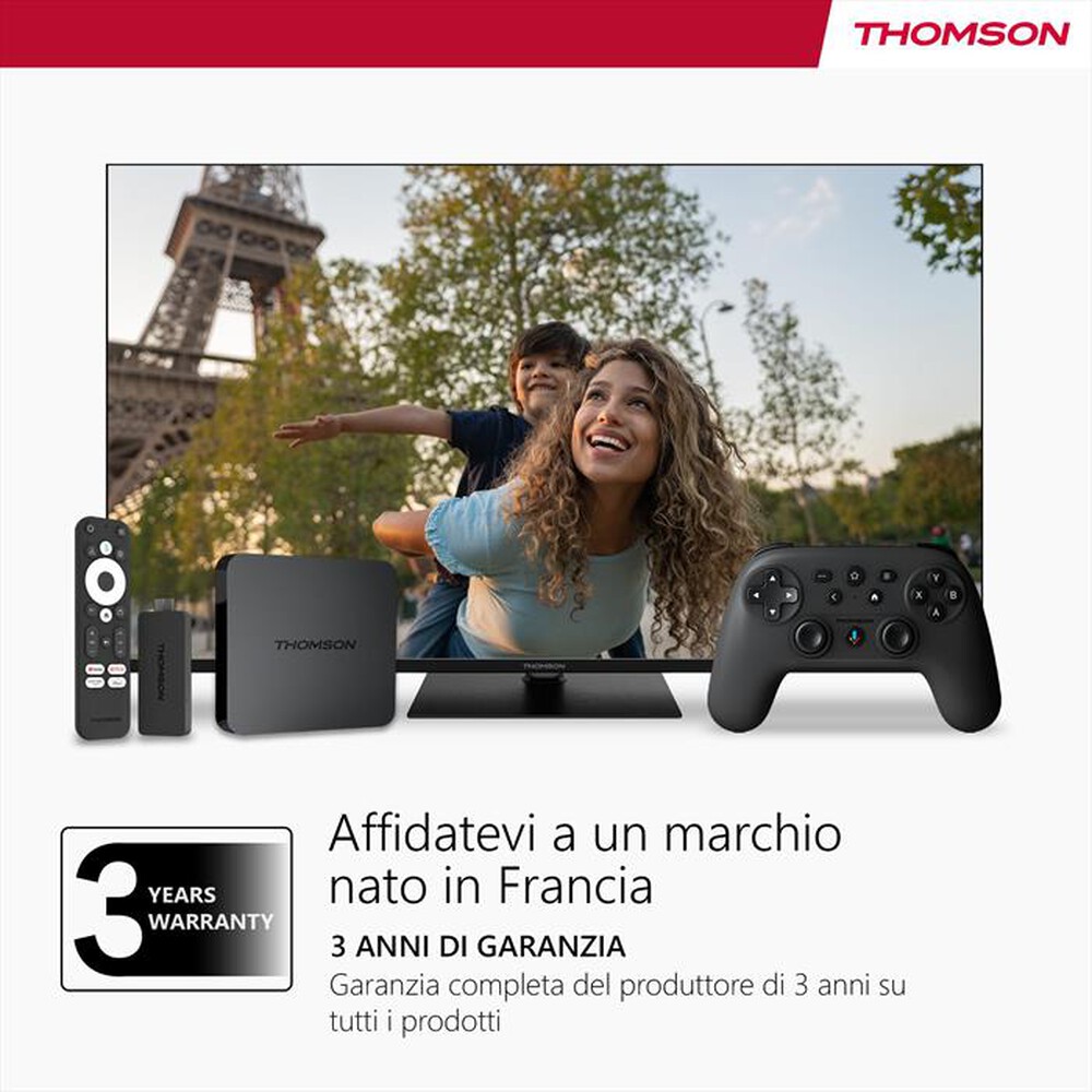 Immagine del prodotto THOMSON - STREAMING STICK UHD TELECOMANDO PORTATILE 140G-nero