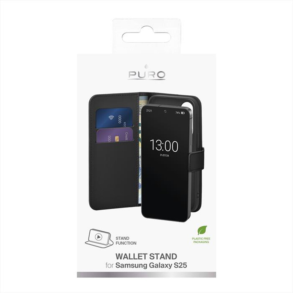 Immagine del prodotto PURO - Cover booklet PUSGS25BOOKC8BLK Samsung Galaxy S25-Nero