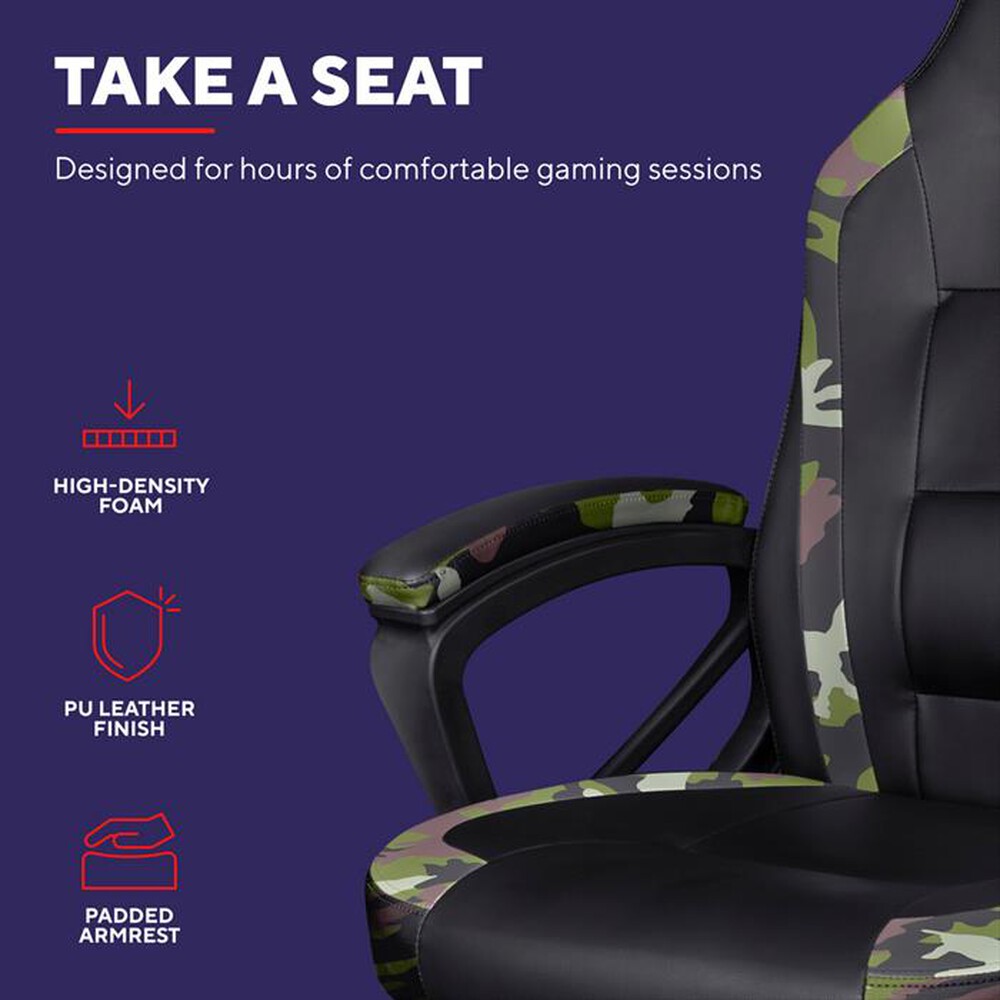 "TRUST - Sedia gaming GXT701C RYON-Camouflage"