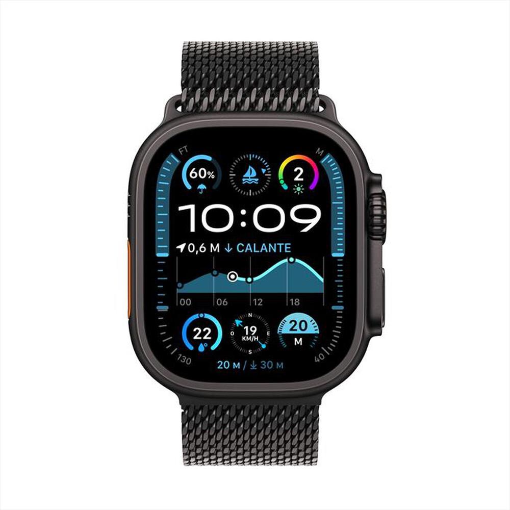 "APPLE - Watch Ultra 2 GPS + Cellular 49mm Titanio-Nero - Loop Milanese Nero - M"
