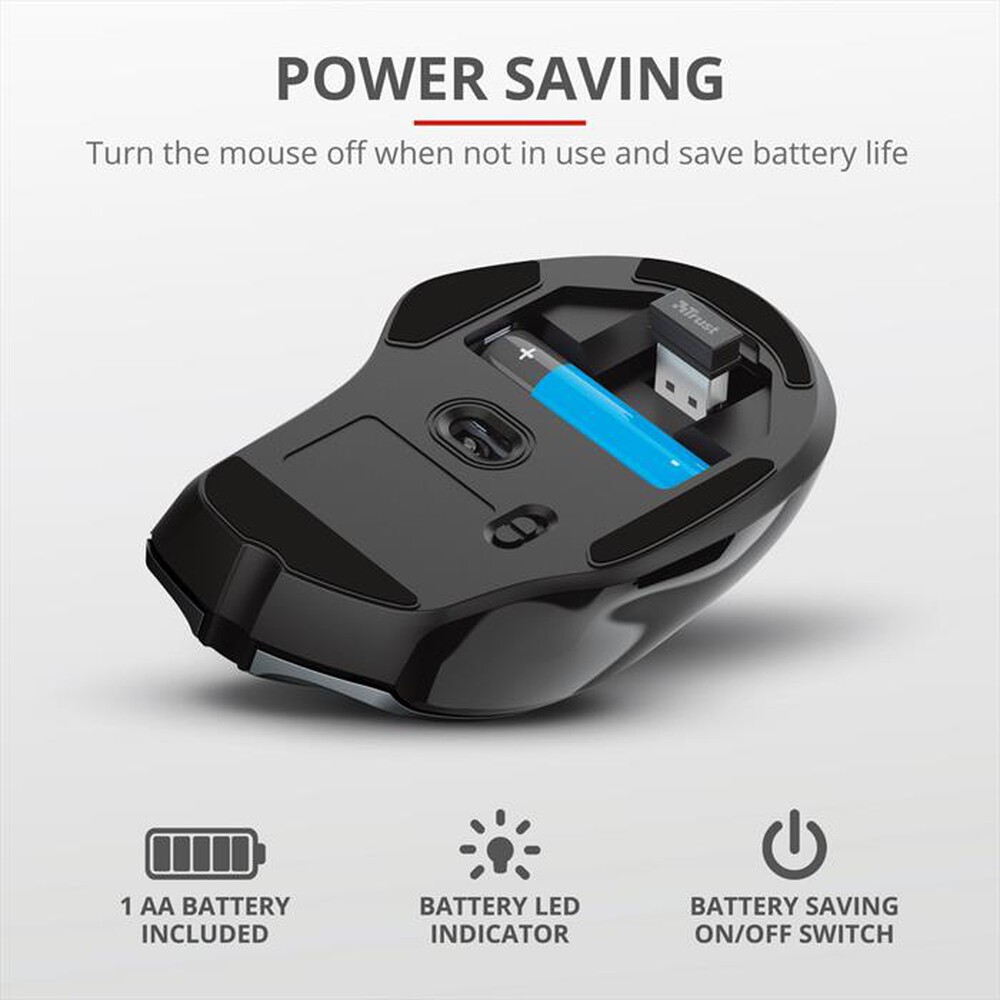 Immagine del prodotto TRUST - NITO WIRELESS MOUSE-Black