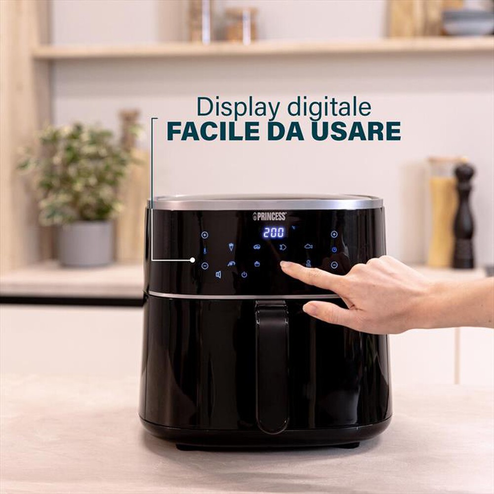Immagine del prodotto PRINCESS - Friggitrice ad aria AEROFRYER DIGITALE 6 LITRI-NERO / PLASTICA