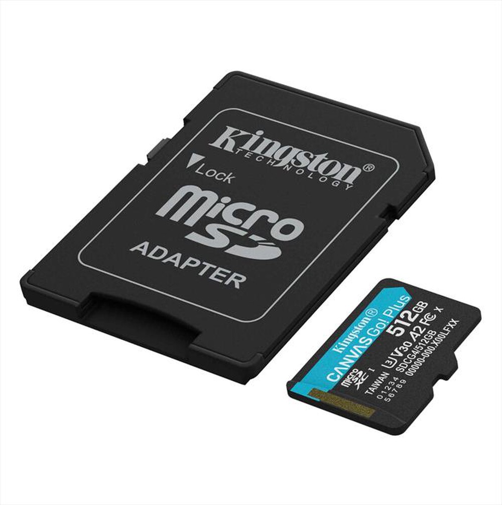 Immagine del prodotto KINGSTON - Supporto Micro SDXC 512GB 200MB/S A-Nero