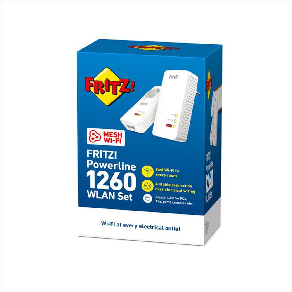 Immagine del prodotto FRITZ! - FRITZ!POWERLINE 1260 SET-Bianco/Rosso