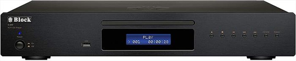 "AUDIOBLOCK - Lettore CD da tavolo C-250B-Nero"