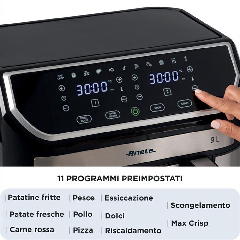 Immagine del prodotto ARIETE - Friggitrice ad aria 4625-Nero, Argento
