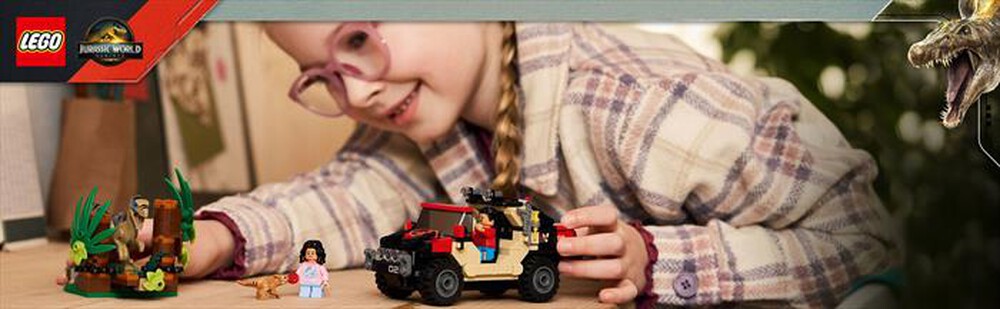 Immagine del prodotto LEGO - JURASSIC WORLD Fuga da Raptor su fuoristrada 76972