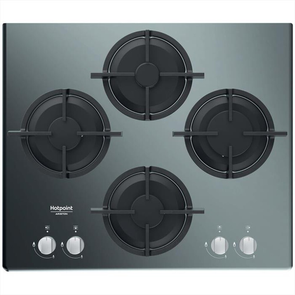 "HOTPOINT ARISTON - Piano cottura a gas HAGD 61S/MR 4 fuochi 59,6cm-Specchio"
