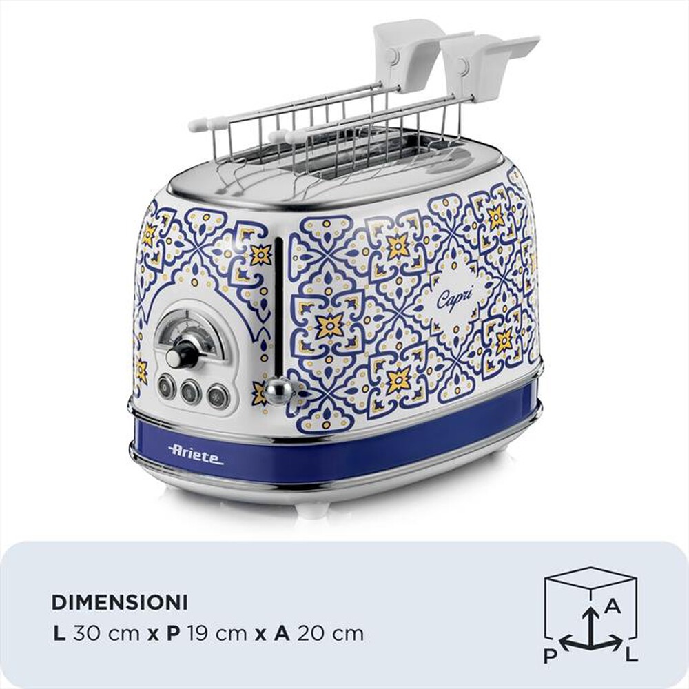 Immagine del prodotto ARIETE - 0155/0C TOSTAPANE 2 FETTE CAPRI-Multicolore