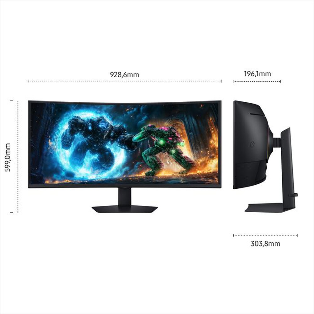 Immagine del prodotto SAMSUNG - MONITOR GAMING ODYSSEY G75F 40" WUHD CURVO-Black