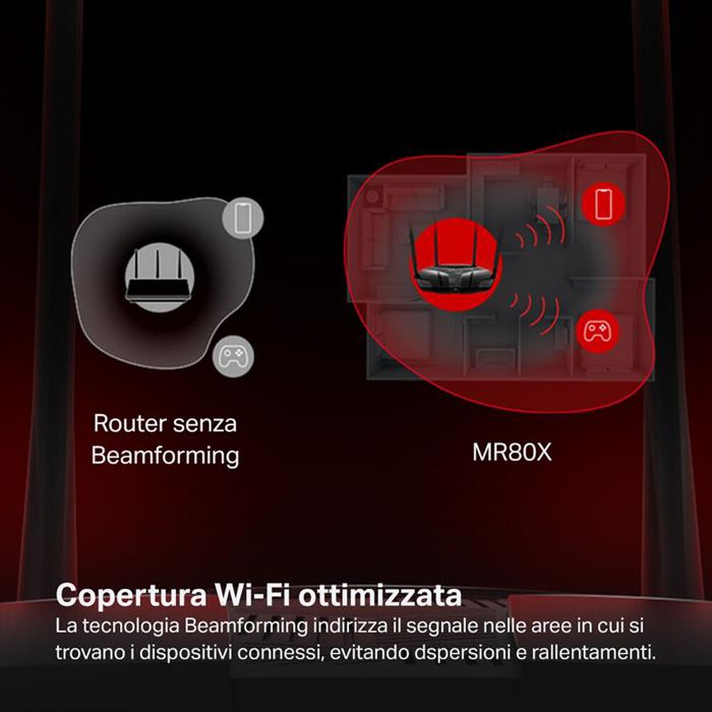 "MERCUSYS - AX3000 WIFI 6 ROUTER-nero"