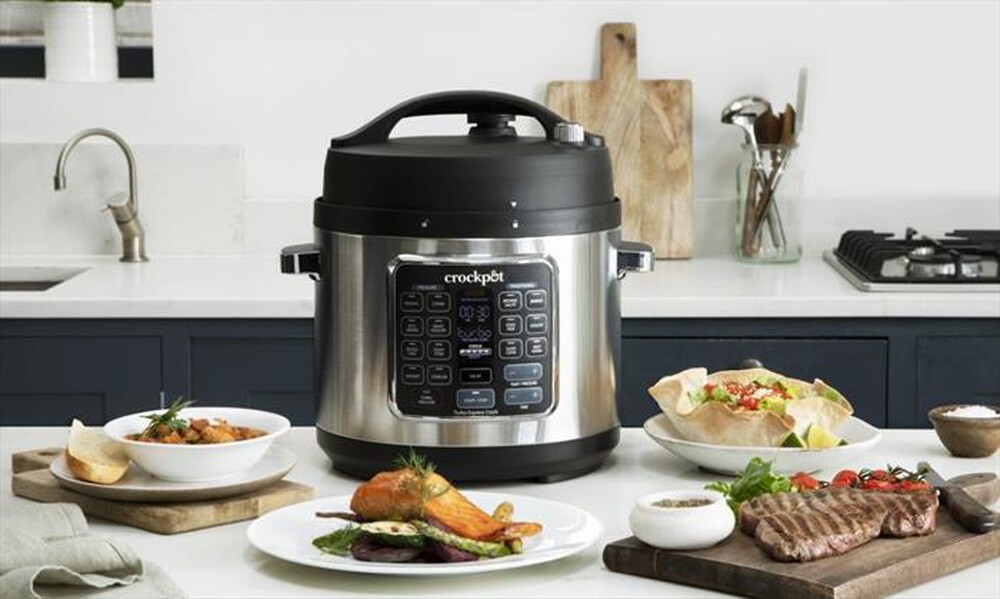 "Crock Pot - TURBO EXPRESS COOKER 5.6 LT-Argento"
