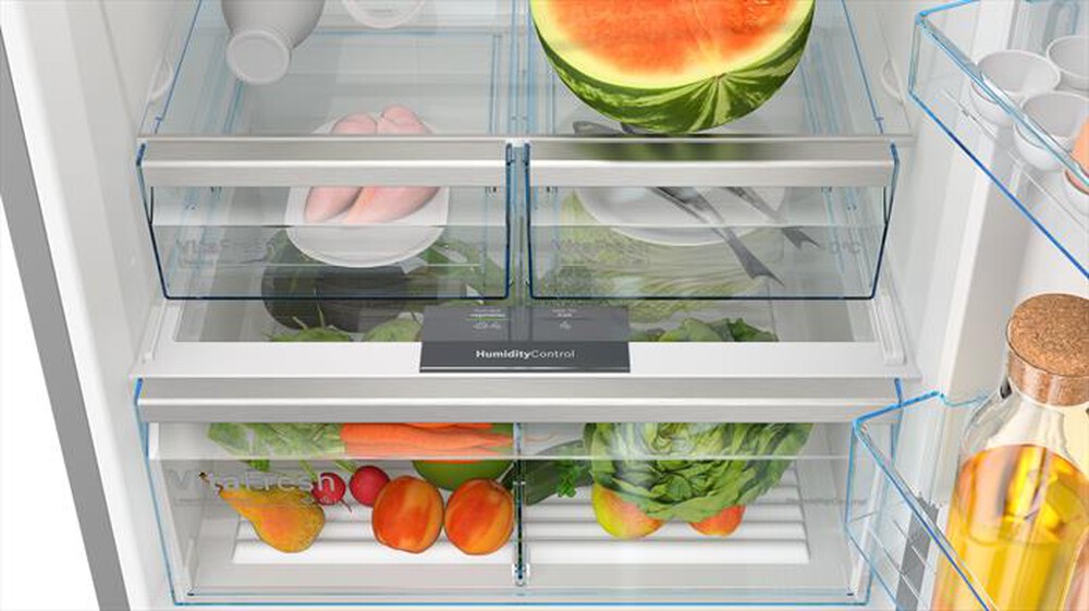 "BOSCH - Frigorifero combinato KGN76XIEP Classe E 526 lt-Acciaio anti-impronta"