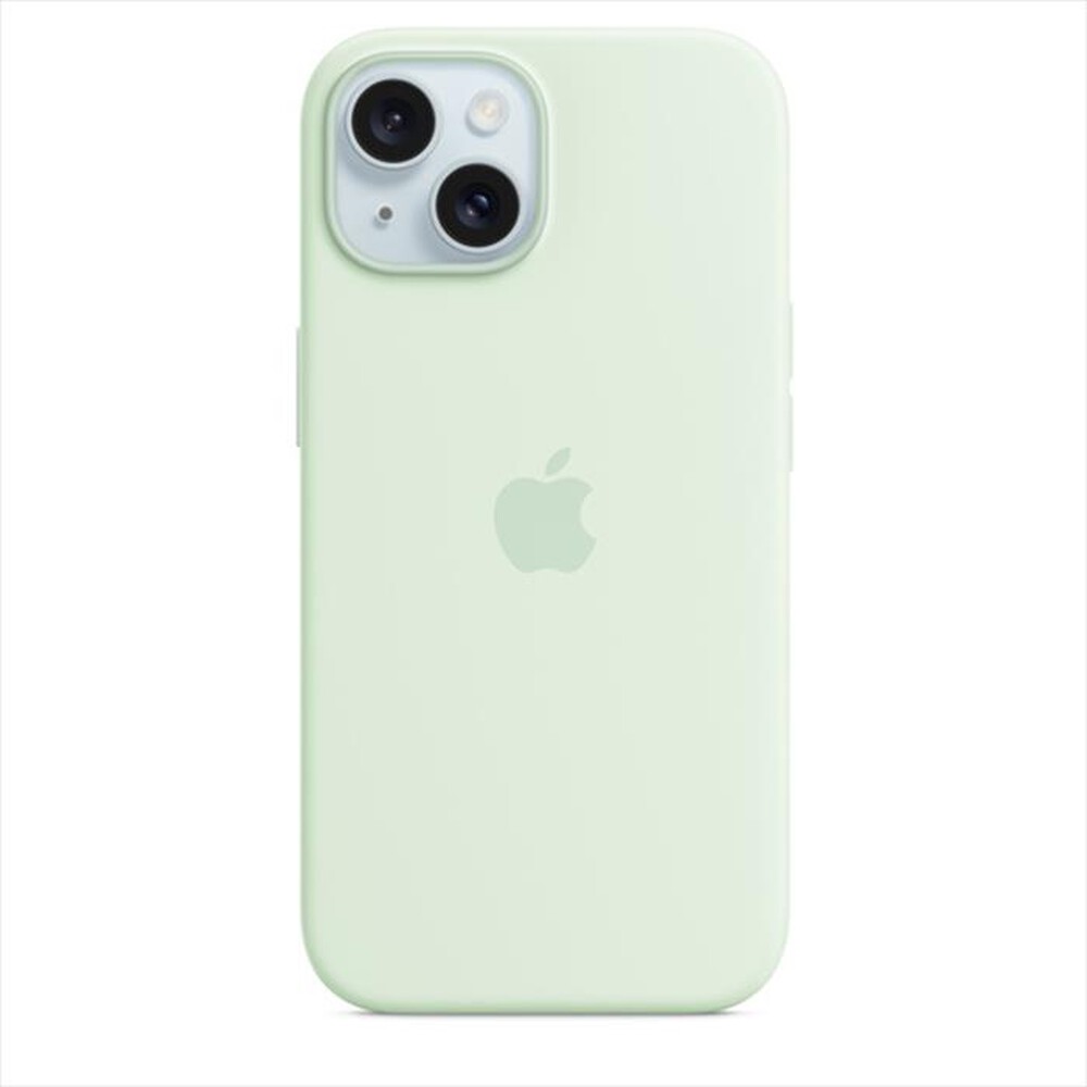 "APPLE - Custodia MagSafe in silicone per iPhone 15-Menta fredda"