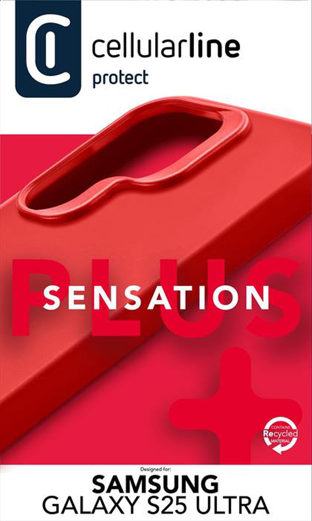 Immagine del prodotto CELLULARLINE - Cover SENSATION+ per Galaxy S25 Ultra-Rosso