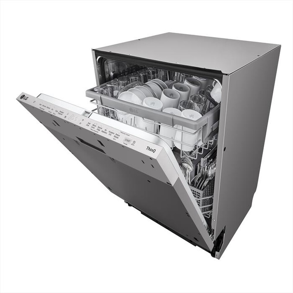 "LG - Lavastoviglie QUADWASH DB242TX Classe D 14 coperti-Acciaio inossidabile"