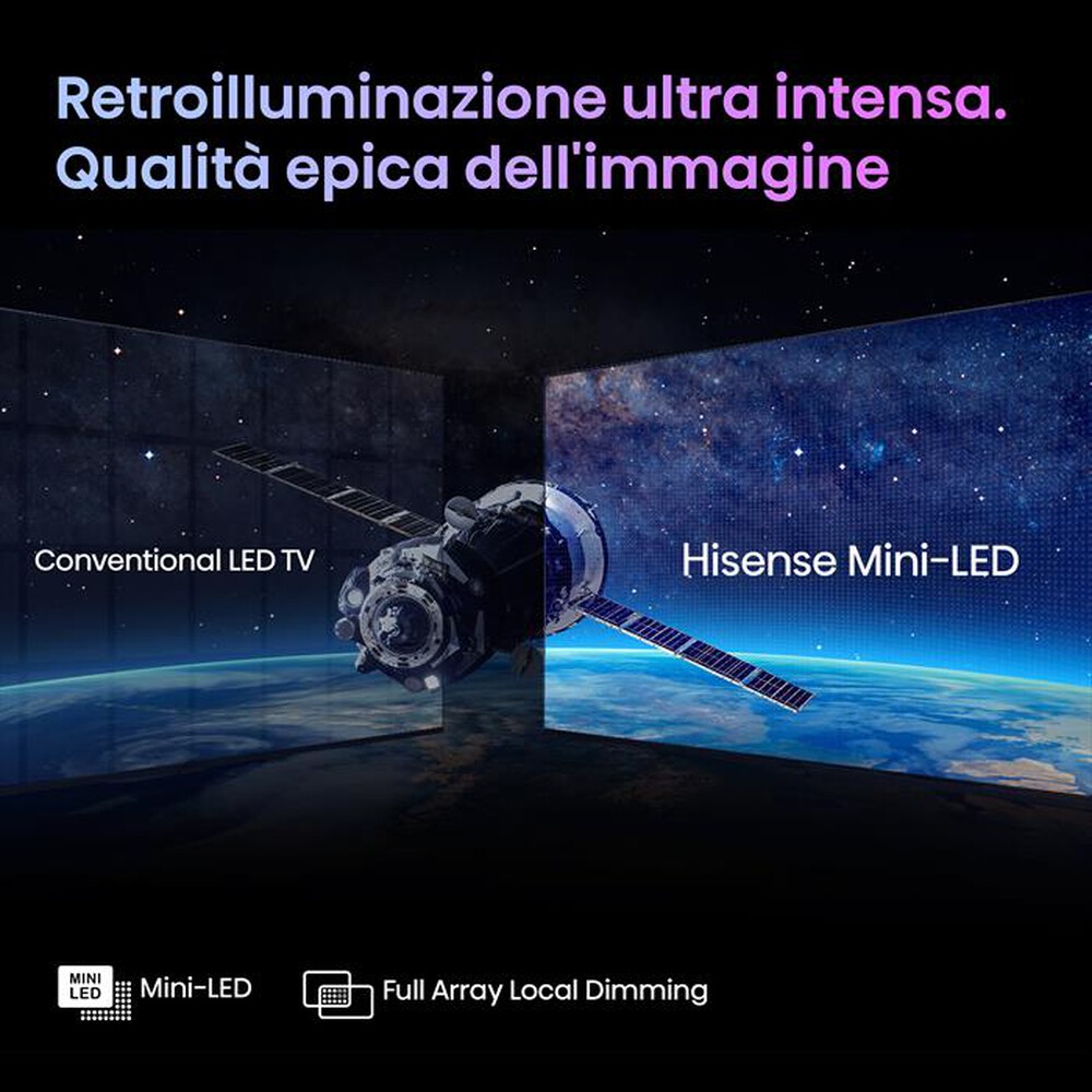 Immagine del prodotto HISENSE - Smart TV MINI LED UHD 4K 100" 100U7KQ-Metal